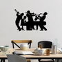 Wallity L Accesorio Decorativo de Pared de Metal Negro 70x46 cm